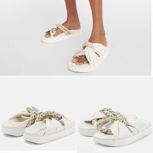 zimmermann interlock rope leather Slide Sandals, size 36